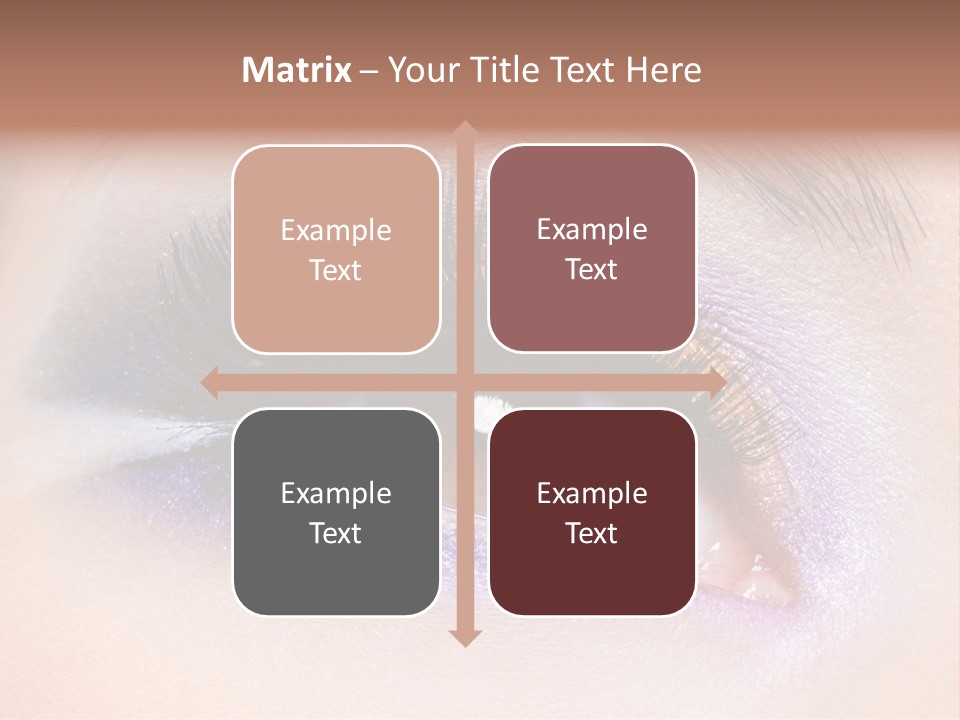 Make Up Female Eye PowerPoint Template