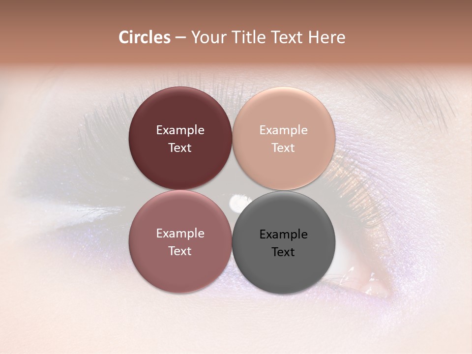 Make Up Female Eye PowerPoint Template
