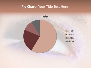 Make Up Female Eye PowerPoint Template