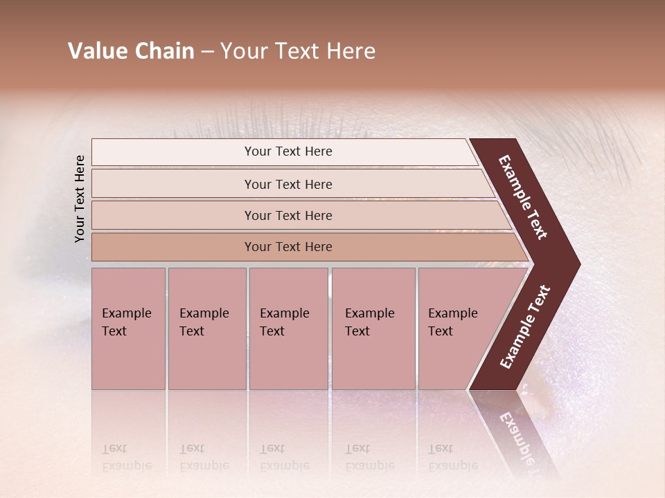 Make Up Female Eye PowerPoint Template