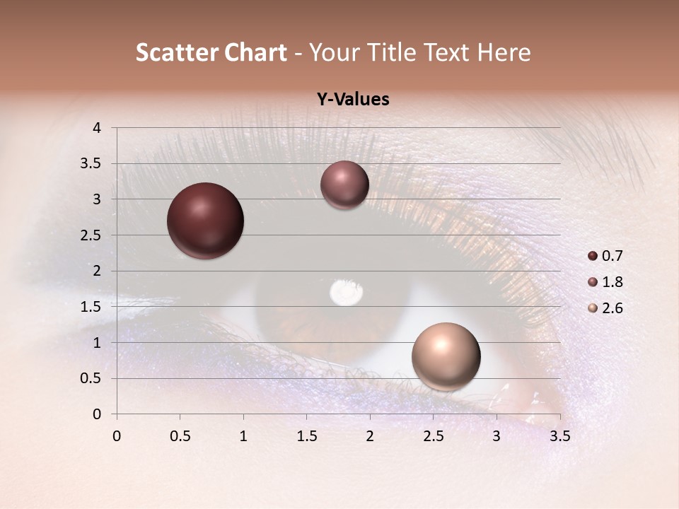 Make Up Female Eye PowerPoint Template