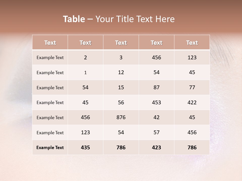 Make Up Female Eye PowerPoint Template