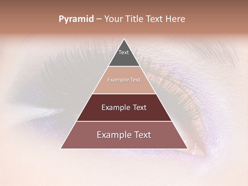 Make Up Female Eye PowerPoint Template