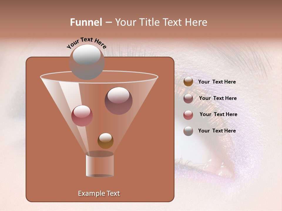 Make Up Female Eye PowerPoint Template