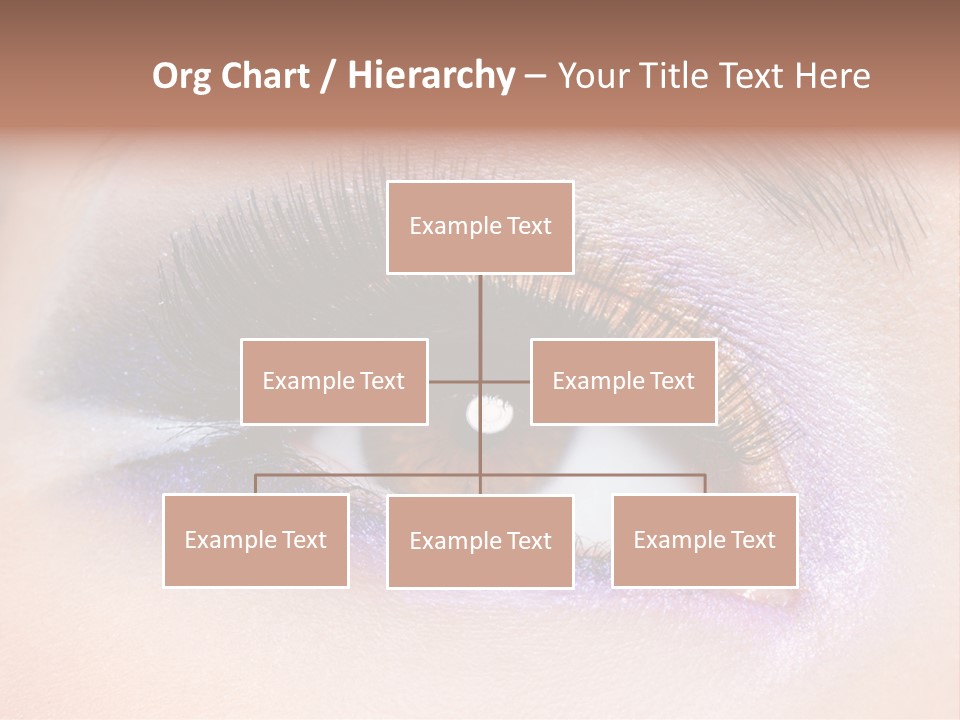 Make Up Female Eye PowerPoint Template