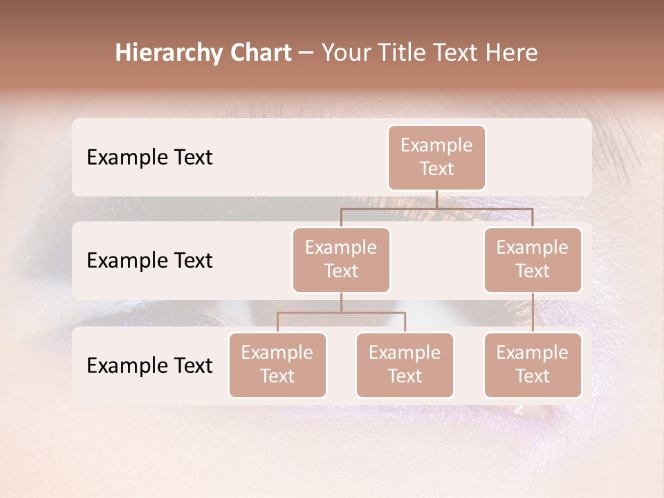 Make Up Female Eye PowerPoint Template