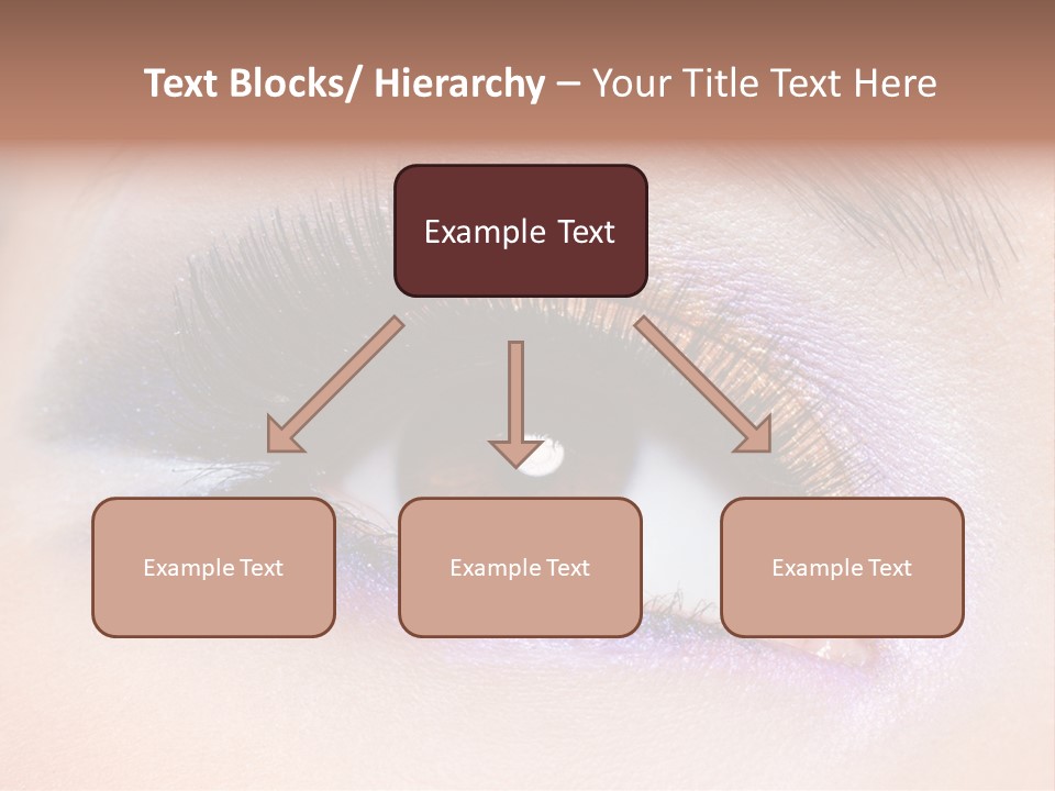 Make Up Female Eye PowerPoint Template