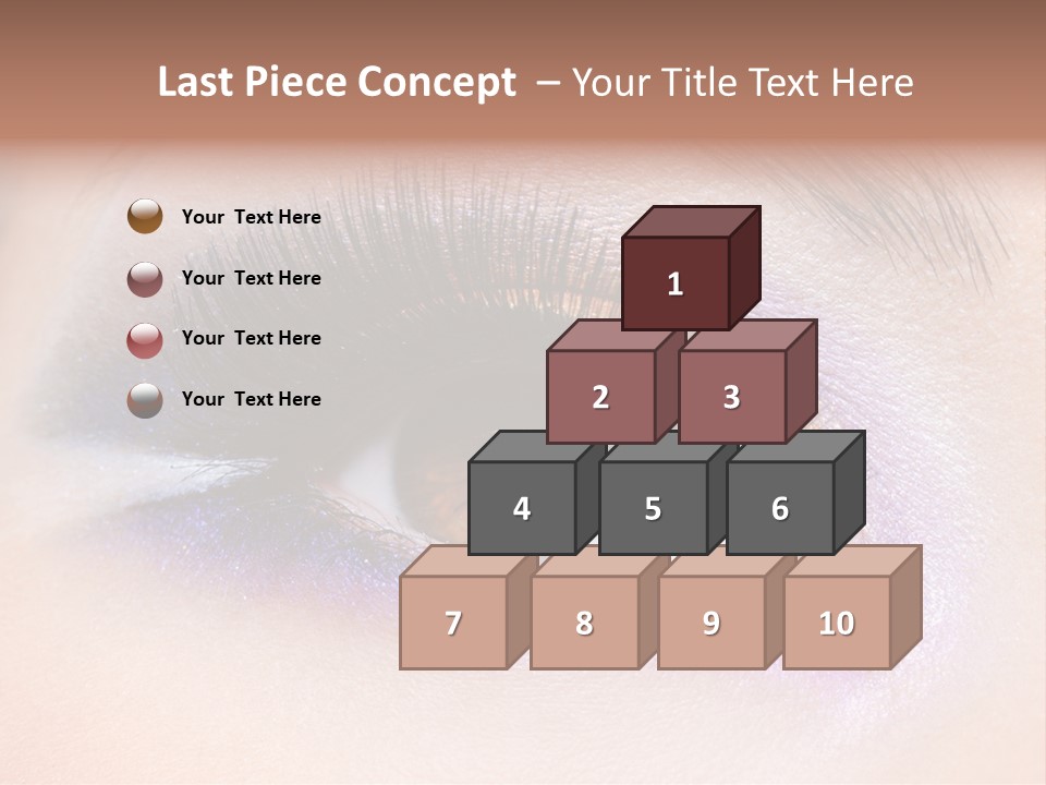 Make Up Female Eye PowerPoint Template
