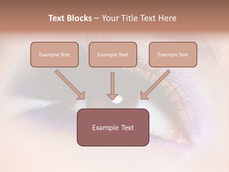 Make Up Female Eye PowerPoint Template