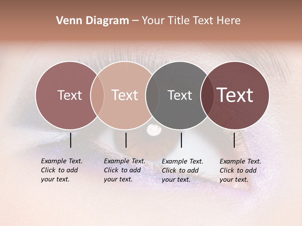 Make Up Female Eye PowerPoint Template