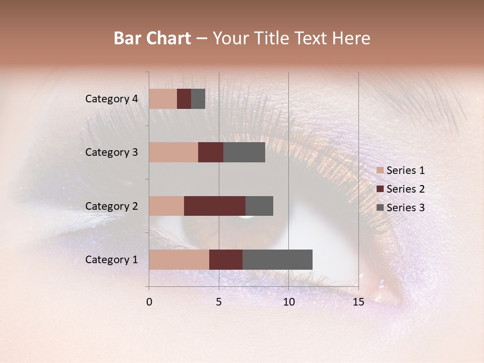 Make Up Female Eye PowerPoint Template