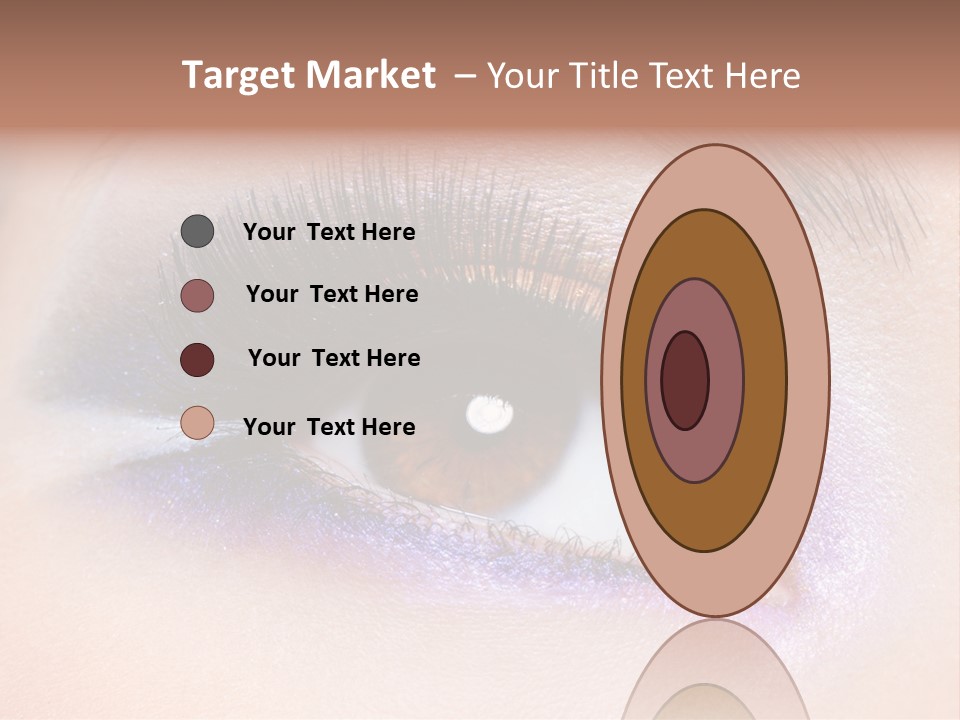Make Up Female Eye PowerPoint Template