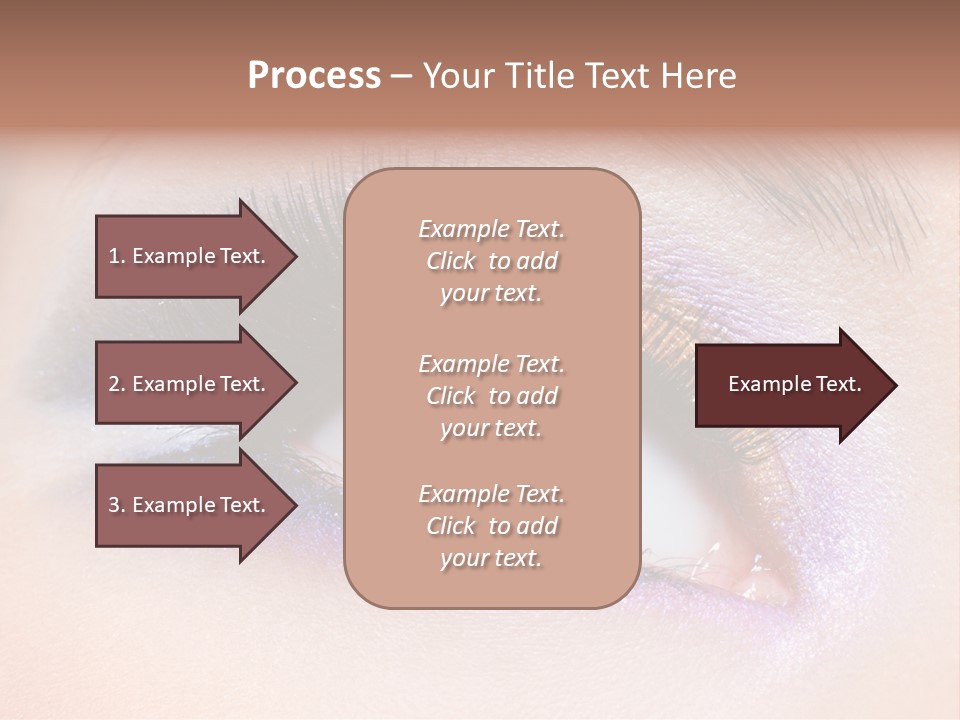 Make Up Female Eye PowerPoint Template