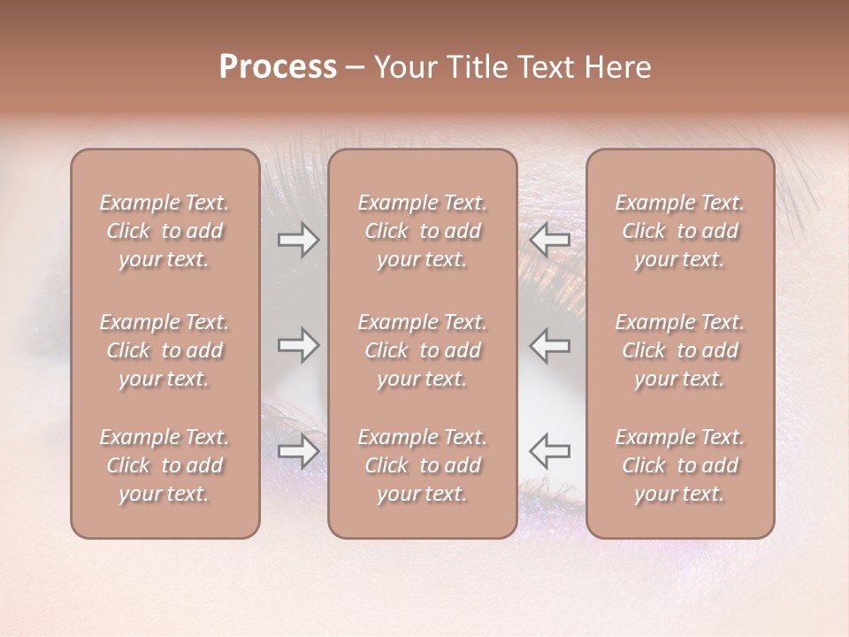 Make Up Female Eye PowerPoint Template