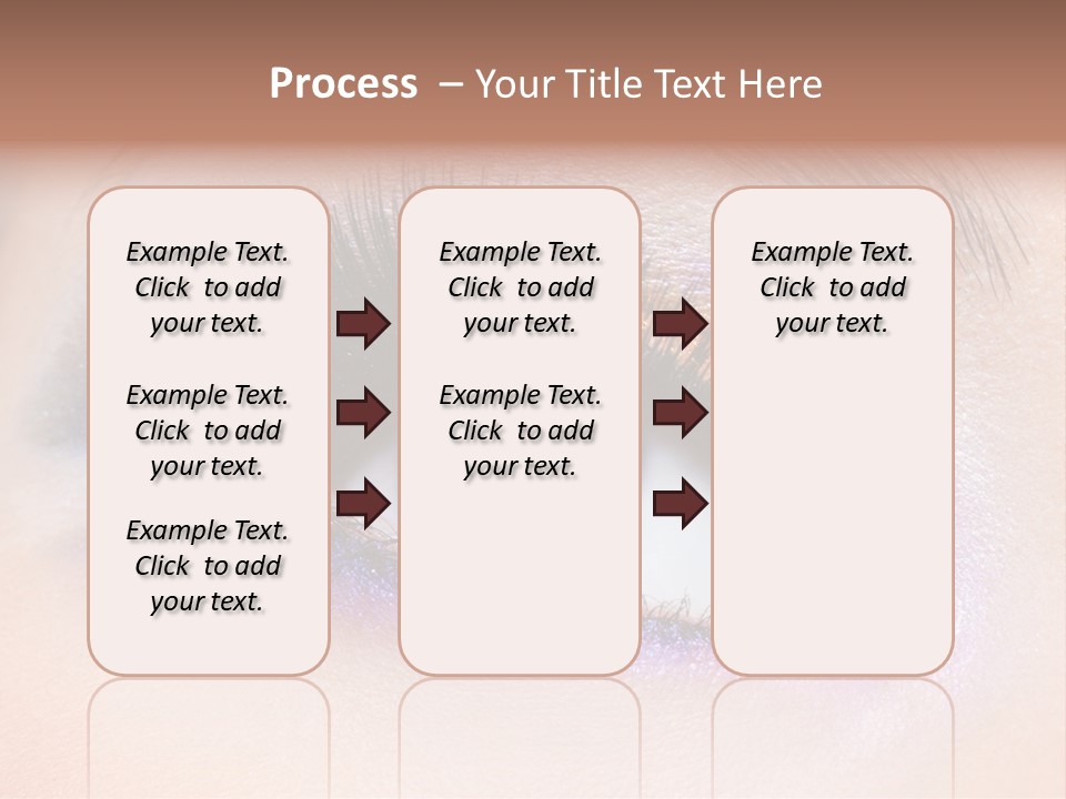 Make Up Female Eye PowerPoint Template