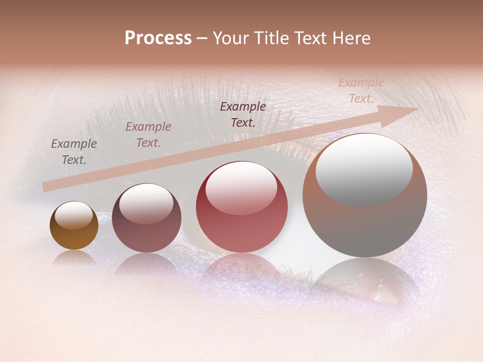 Make Up Female Eye PowerPoint Template