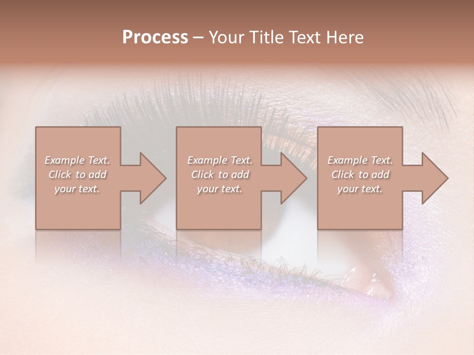 Make Up Female Eye PowerPoint Template