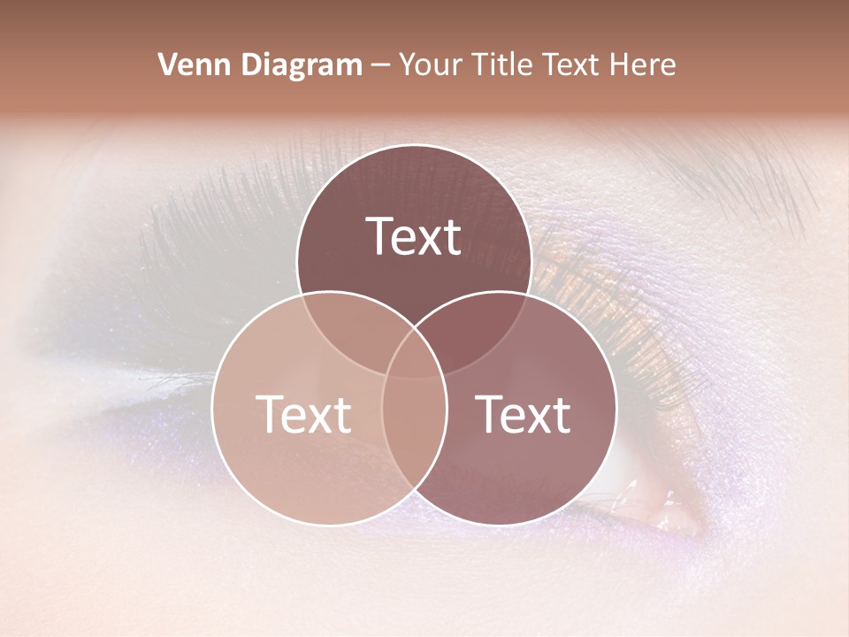 Make Up Female Eye PowerPoint Template