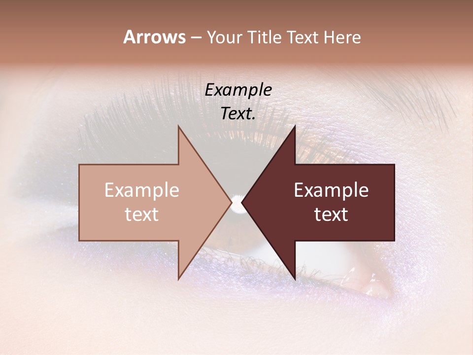 Make Up Female Eye PowerPoint Template