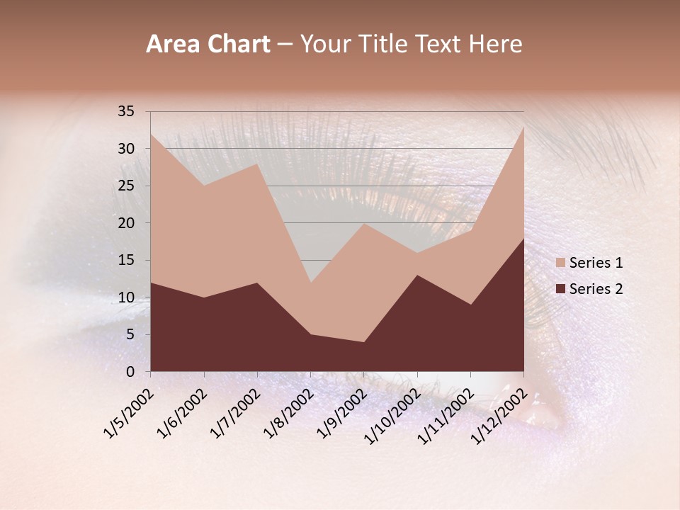 Make Up Female Eye PowerPoint Template