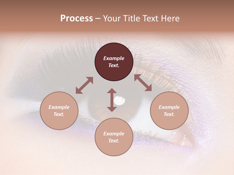 Make Up Female Eye PowerPoint Template
