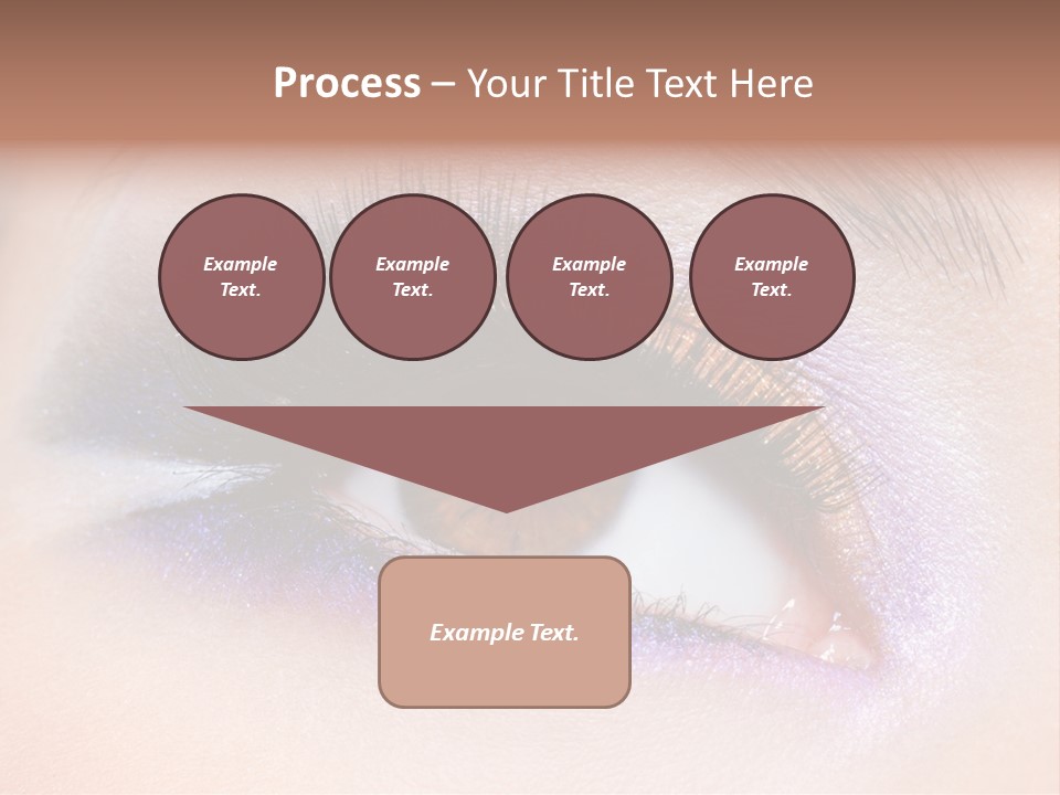 Make Up Female Eye PowerPoint Template