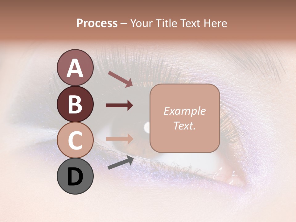 Make Up Female Eye PowerPoint Template