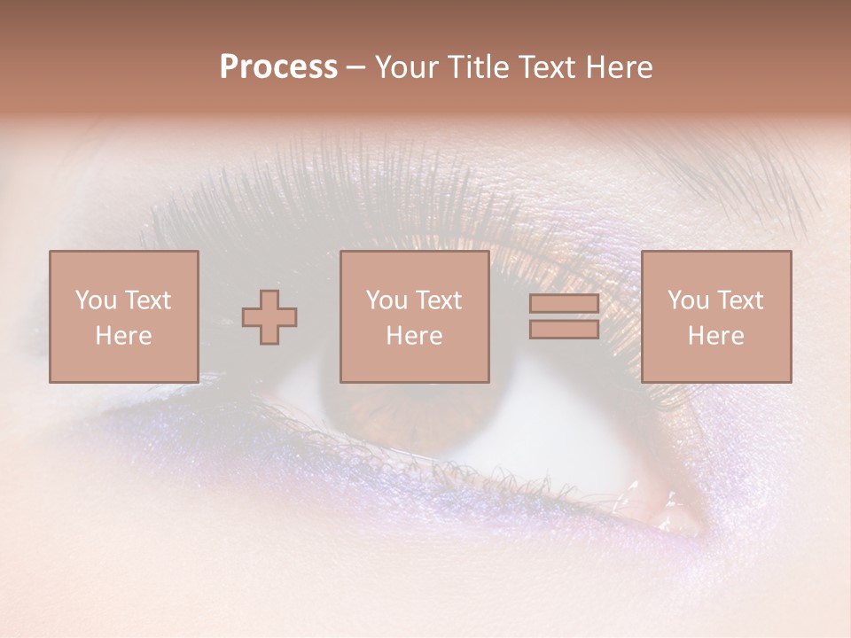 Make Up Female Eye PowerPoint Template