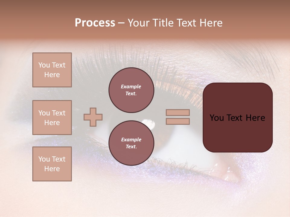Make Up Female Eye PowerPoint Template