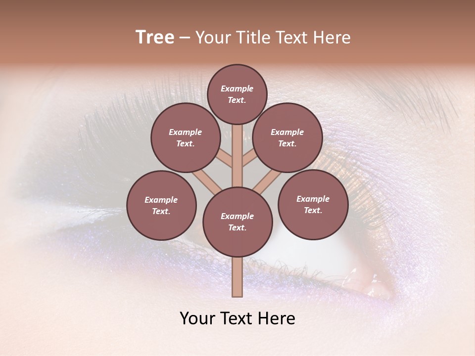 Make Up Female Eye PowerPoint Template