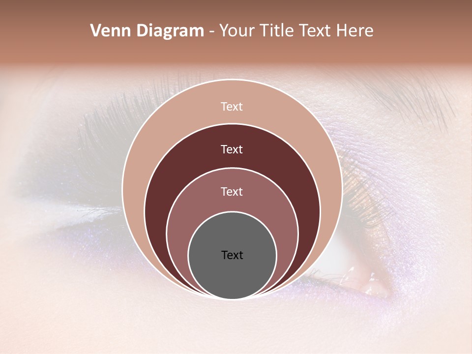 Make Up Female Eye PowerPoint Template