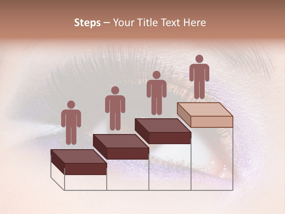 Make Up Female Eye PowerPoint Template