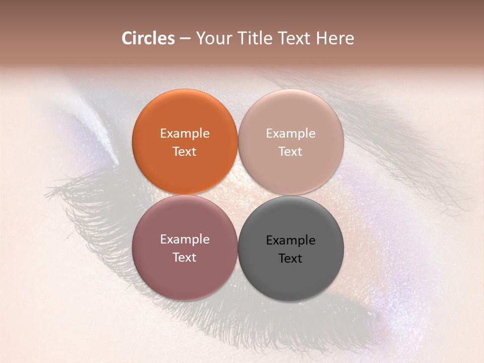 Eye Make Up Beautiful Make Up PowerPoint Template
