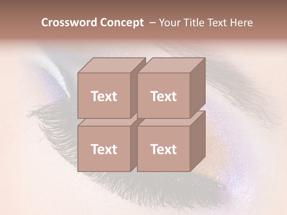 Eye Make Up Beautiful Make Up PowerPoint Template