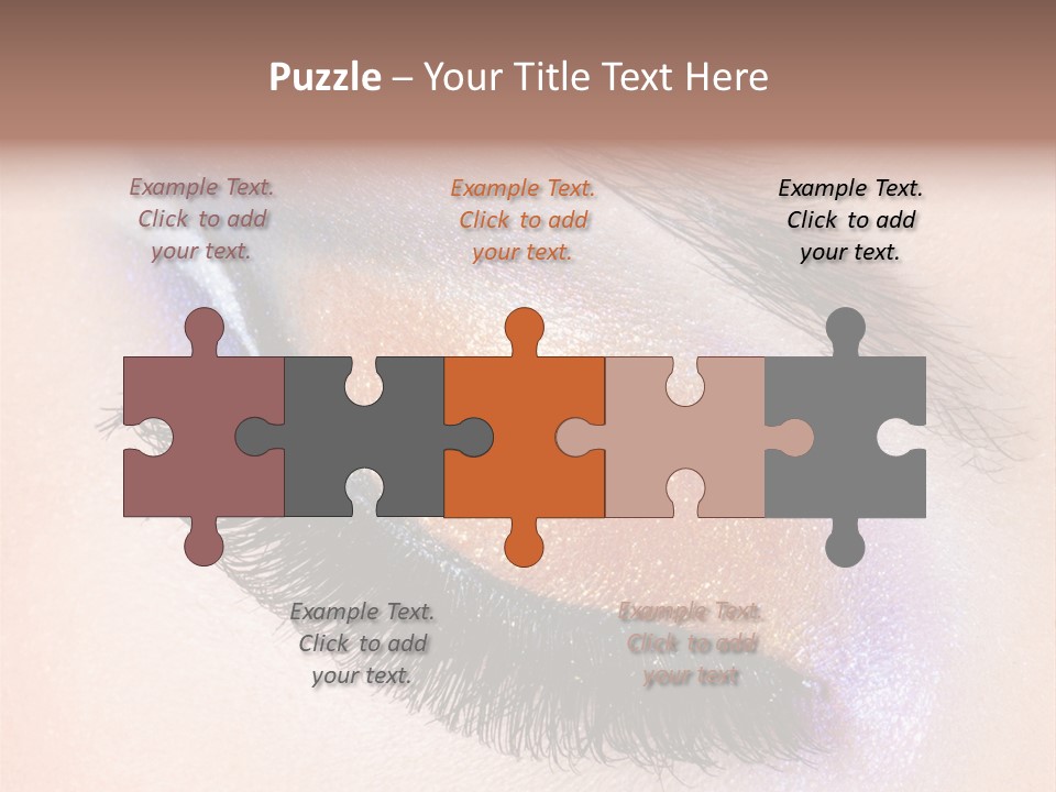 Eye Make Up Beautiful Make Up PowerPoint Template