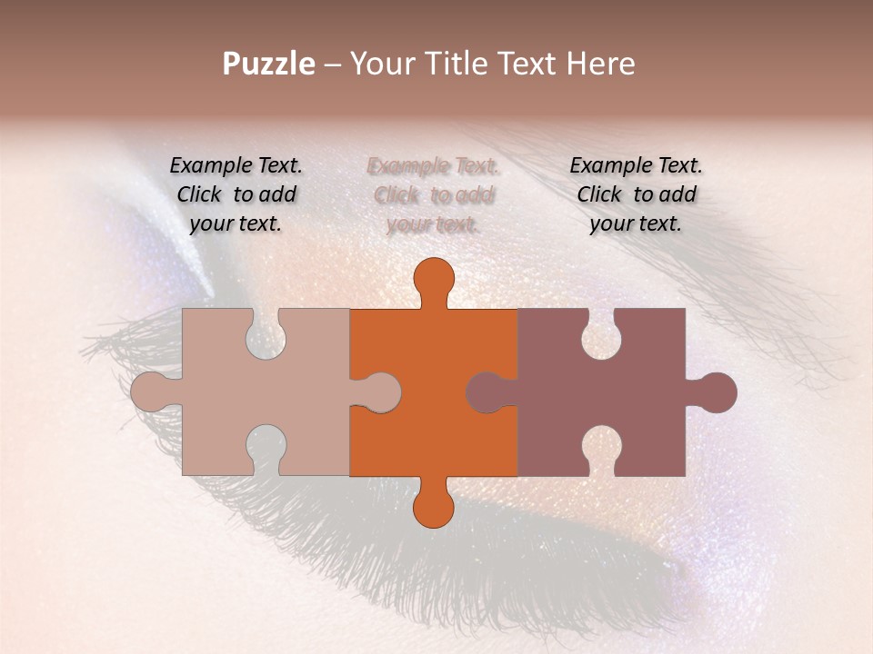 Eye Make Up Beautiful Make Up PowerPoint Template