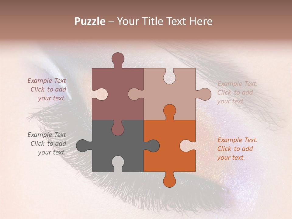 Eye Make Up Beautiful Make Up PowerPoint Template