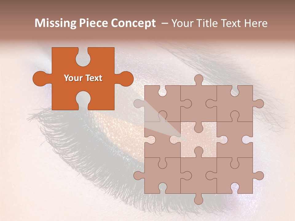 Eye Make Up Beautiful Make Up PowerPoint Template