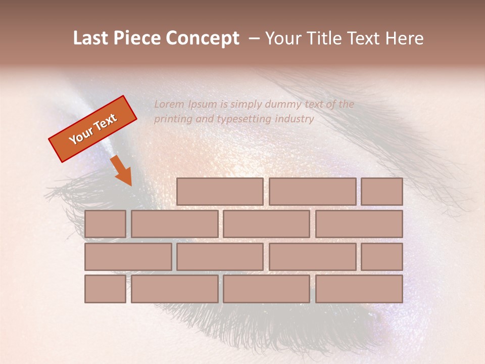 Eye Make Up Beautiful Make Up PowerPoint Template