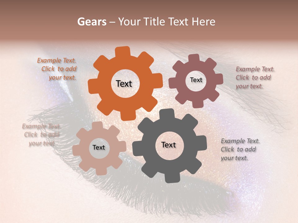 Eye Make Up Beautiful Make Up PowerPoint Template