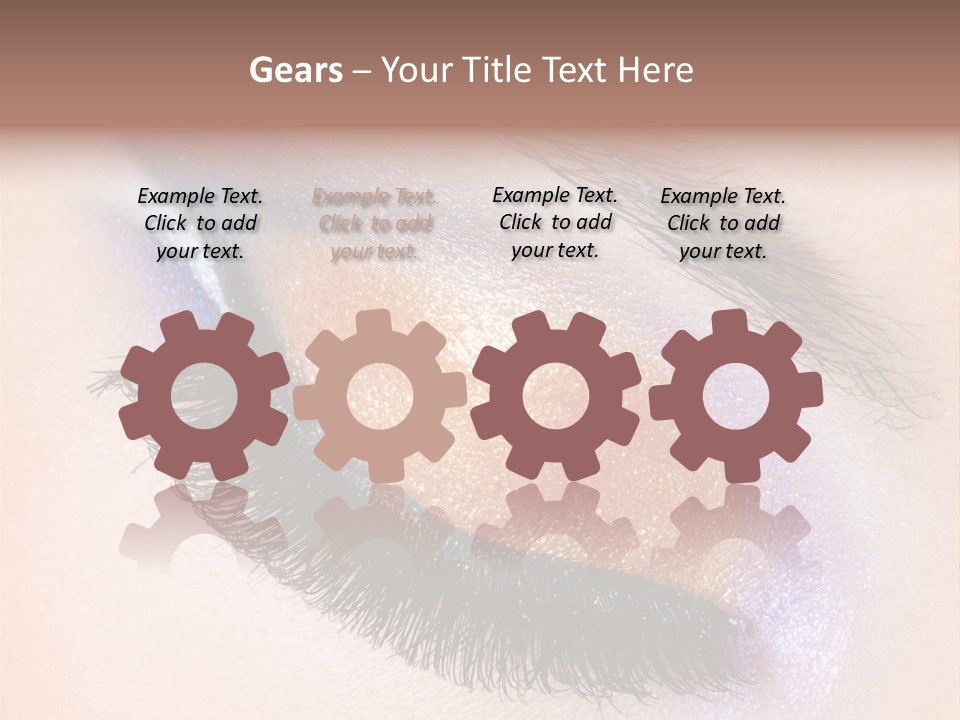 Eye Make Up Beautiful Make Up PowerPoint Template