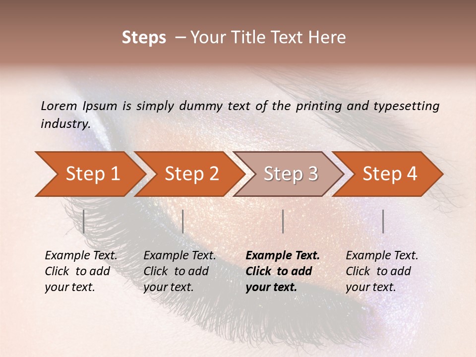 Eye Make Up Beautiful Make Up PowerPoint Template