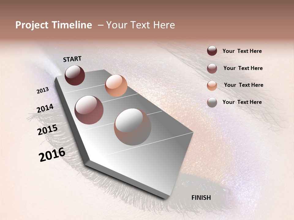 Eye Make Up Beautiful Make Up PowerPoint Template