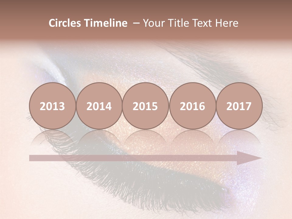 Eye Make Up Beautiful Make Up PowerPoint Template