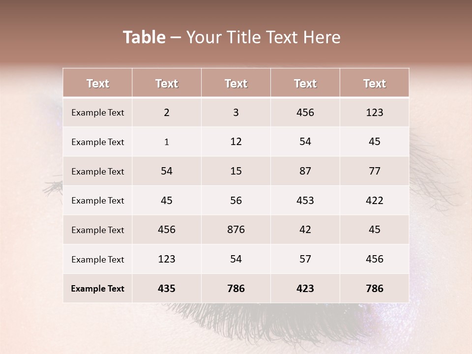 Eye Make Up Beautiful Make Up PowerPoint Template