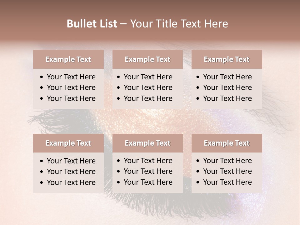 Eye Make Up Beautiful Make Up PowerPoint Template