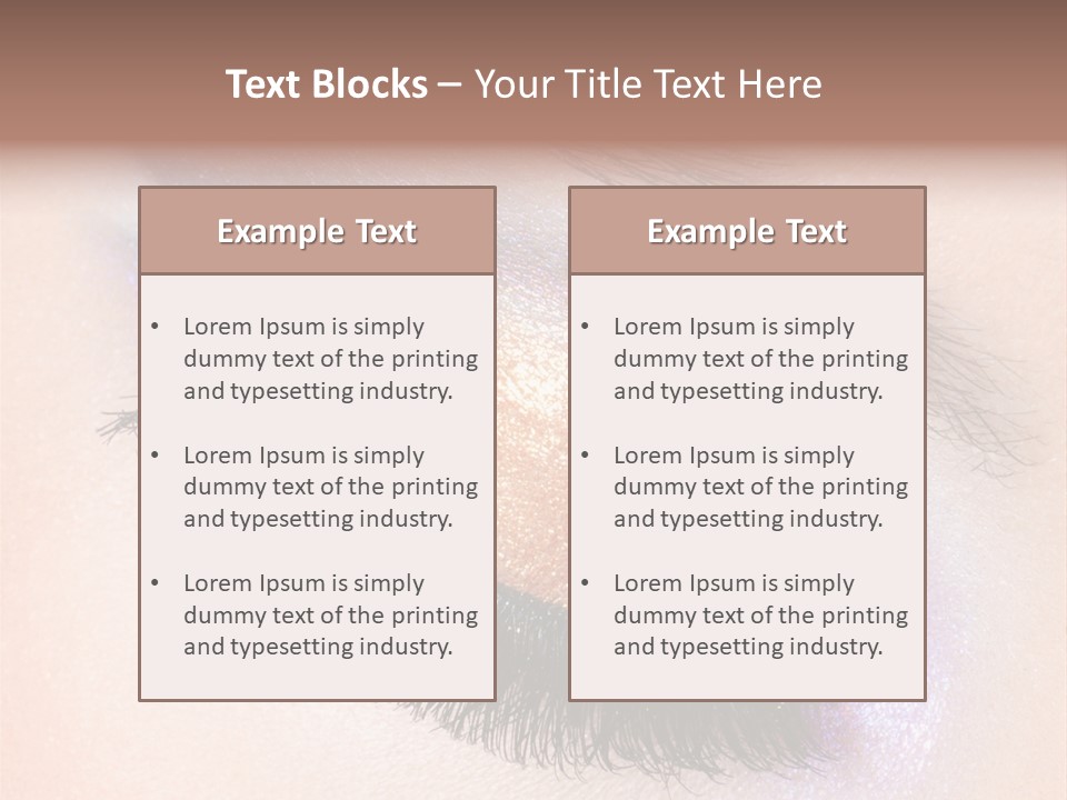 Eye Make Up Beautiful Make Up PowerPoint Template