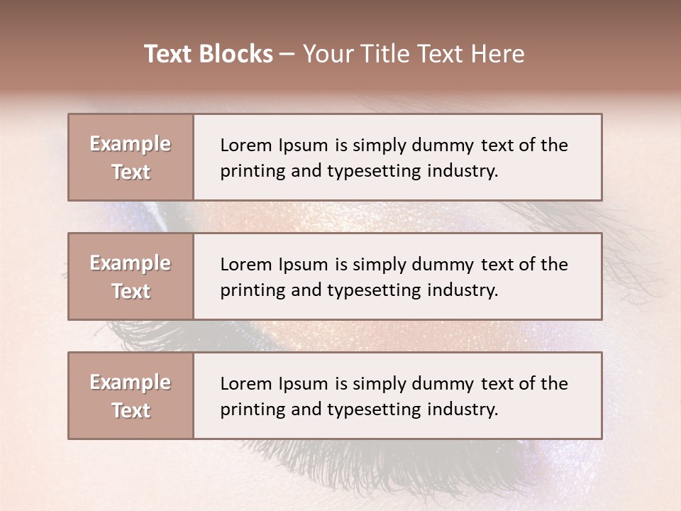 Eye Make Up Beautiful Make Up PowerPoint Template