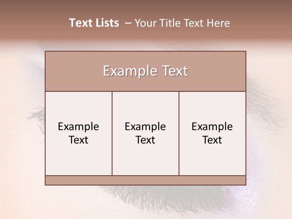 Eye Make Up Beautiful Make Up PowerPoint Template