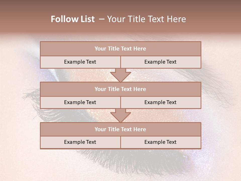 Eye Make Up Beautiful Make Up PowerPoint Template